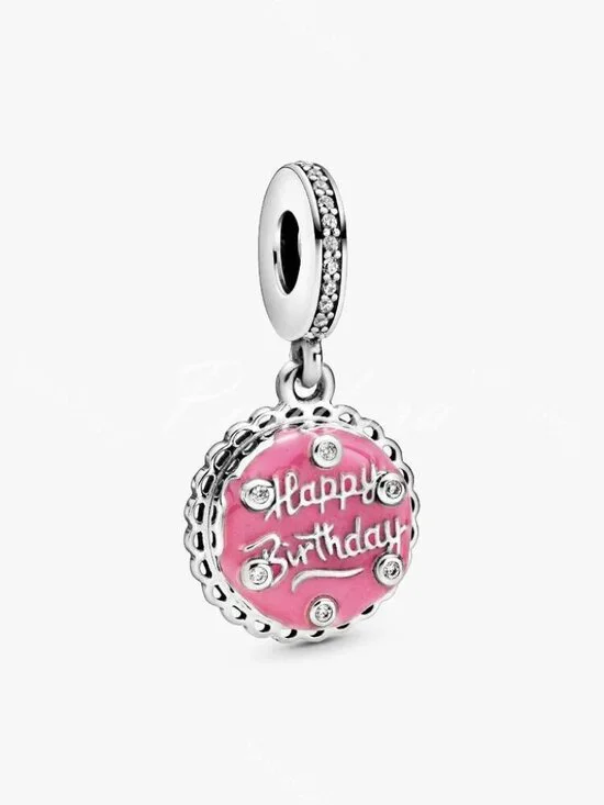 Pandora Pink Birthday Cake Dangle Charm