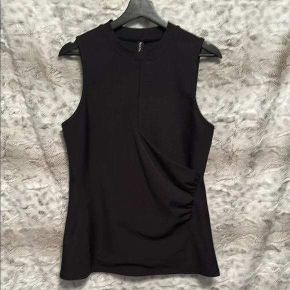 Athleta Elegant Black Sleeveless Top Size L