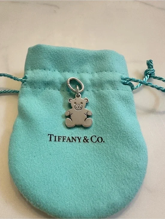 Vintage Tiffany & Co. Sterling Silver Teddy Bear Charm