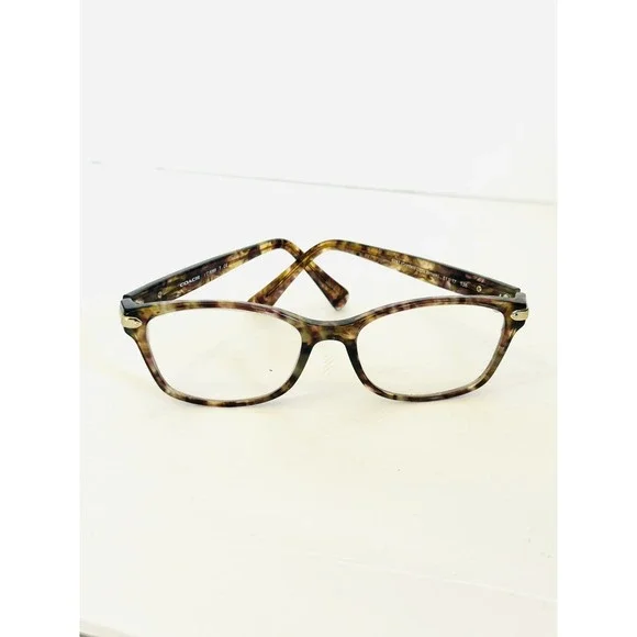 Coach Eyeglasses HC 6065 5287 Light Brown Confetti FRAMES ONLY 51017 135