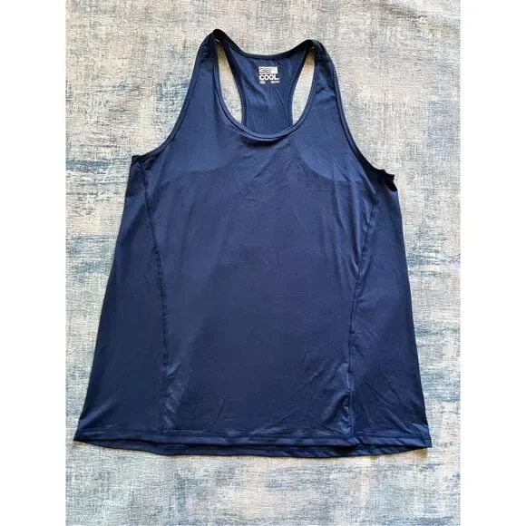 32 Degrees Navy Blue Racerback Tank Top Medium Runs Big