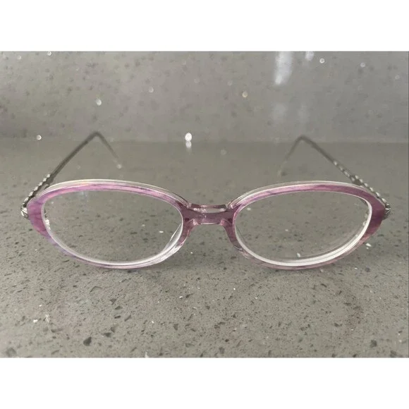 Sferoflex Eyeglasses Frames ONLY Italy 1488 L1104 49-16-130 Full Rim Purple oval