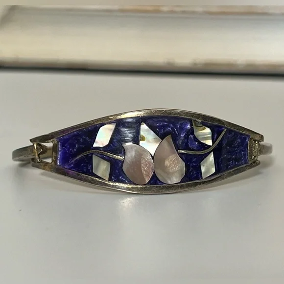 Alpaca Abalone Cuff