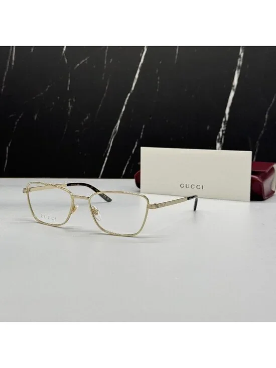 NEW GUCCI GG1880O 002 EYEGLASSES GOLD WOMEN GUCCI EYEWEAR