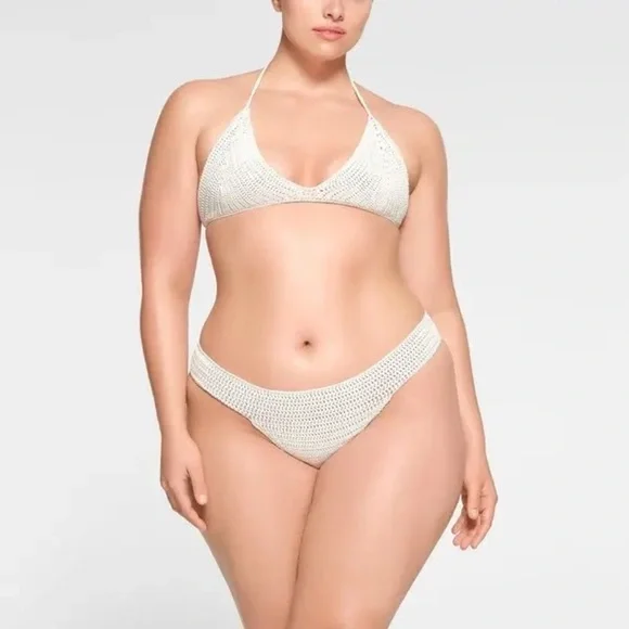 Crochet Swim Bikini Bottom - Marble Size 4X