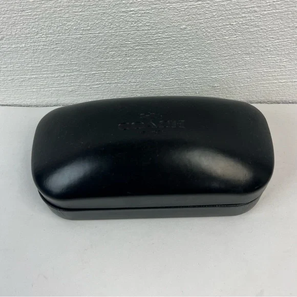 Coach Black Hard Clamshell Glasses Case