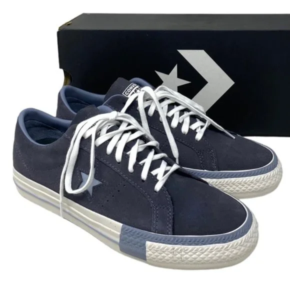 Converse One Star Pro Suede Shoes Gray For Women Low Top Casual Sneakers A07972C