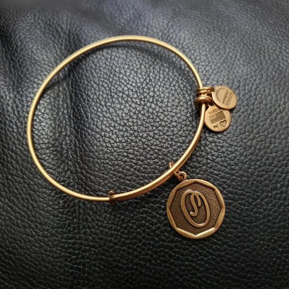 Alex And Ani Name Initial Letter O Bracelet 776