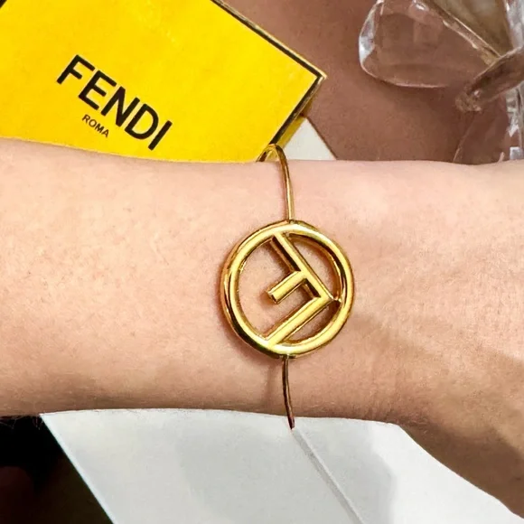 Gold Fendi Bracelet