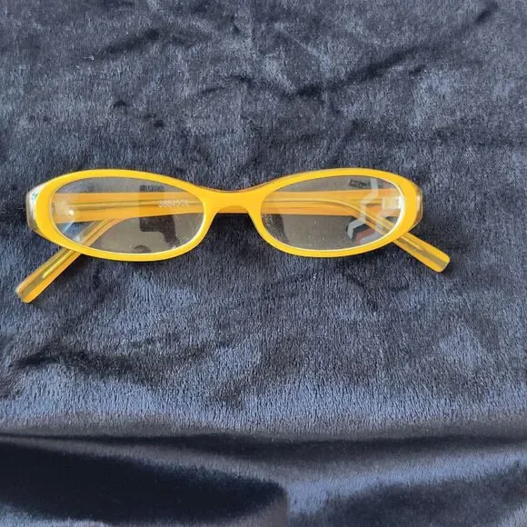 Yellow Round Fashion Glasses