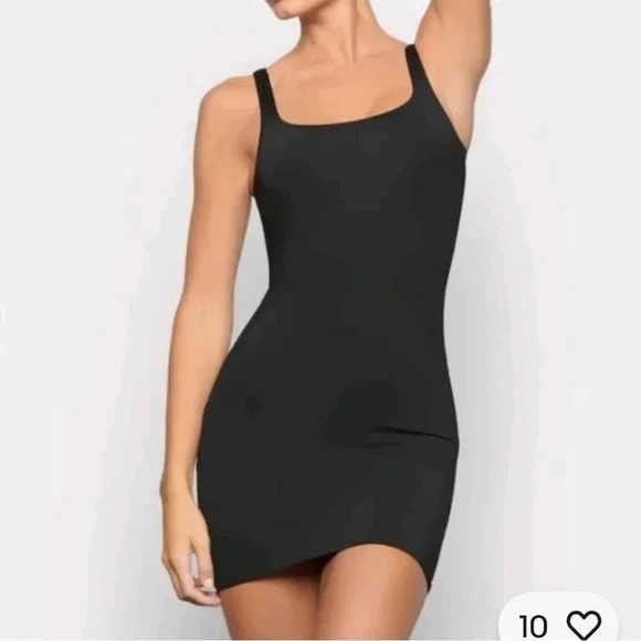 NWT SKIMS Black Swim Tank Dress size 4x