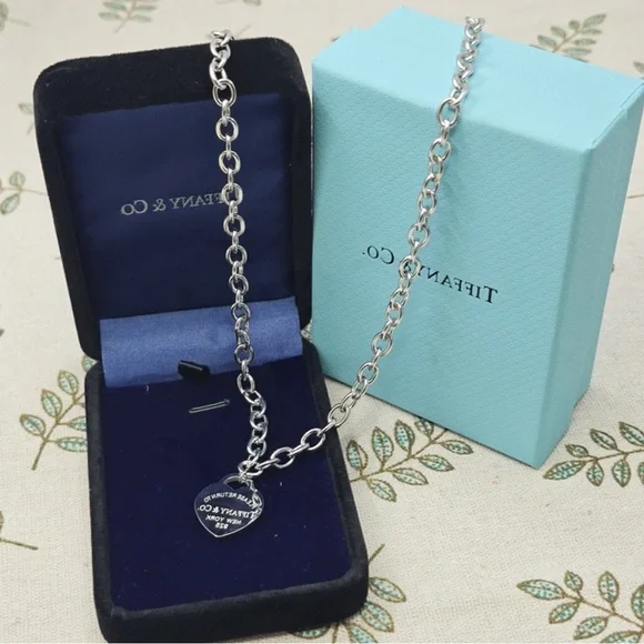 Return to Tiffany Sterling Silver Charm Bracelet