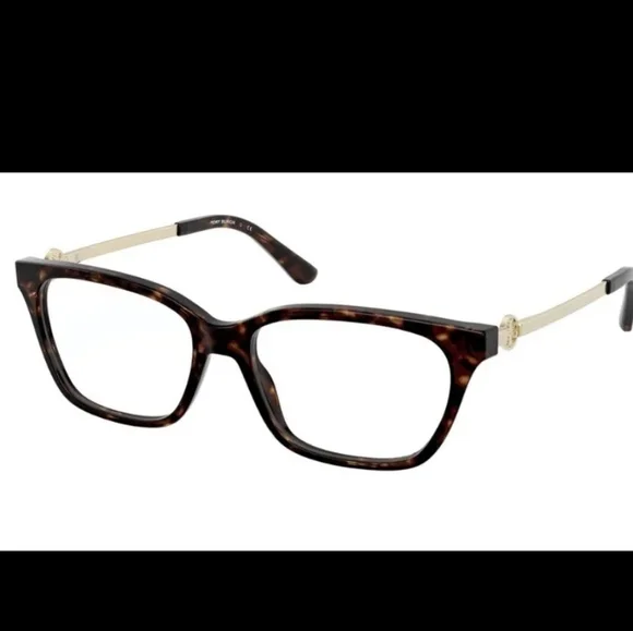 New Tory Burch TY 2107 Dark Tortoise Plastic Square Eyeglasses Designer #62