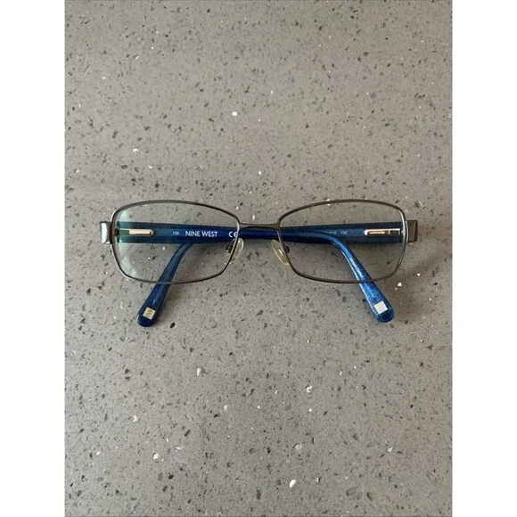 Nine West Eyeglass Frames ONLY NW1021 015 Full Rim Blue Galaxy 52-15-135