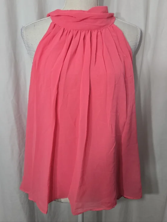 Monograph Pink Halter Blouse Size XL