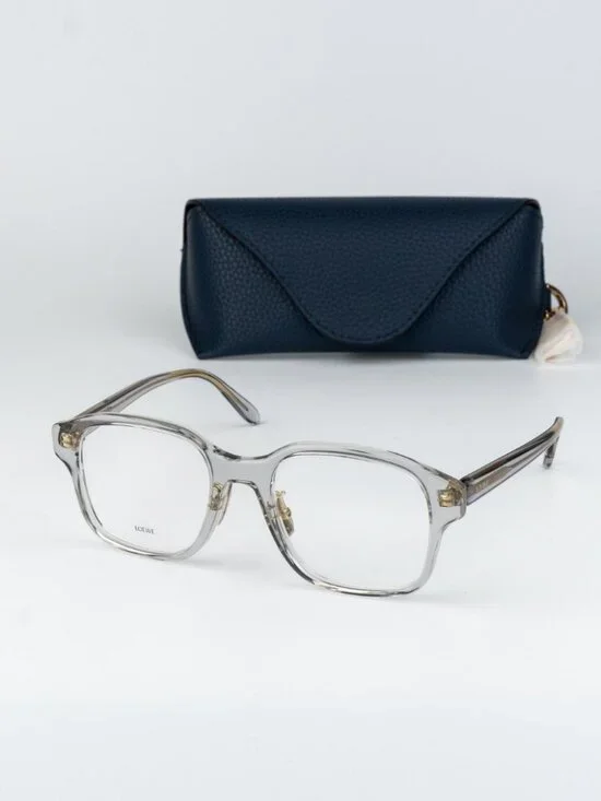Loewe Women Eyeglasses Grey Square LW50084F 020 NEW AUTHENTIC