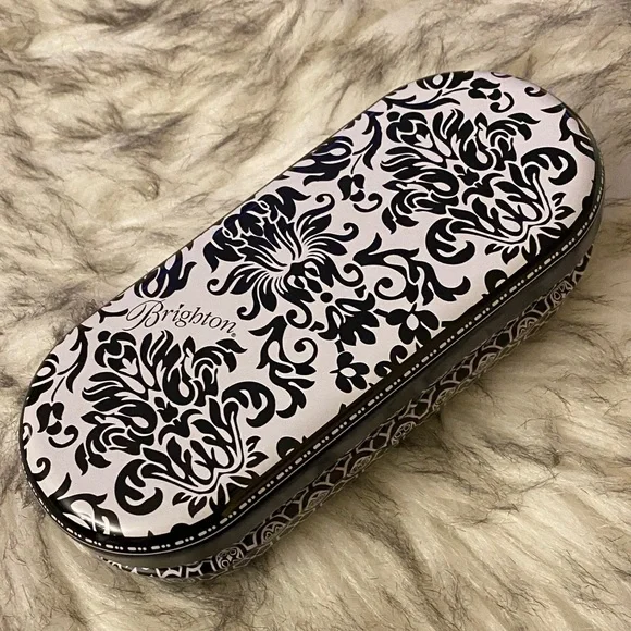 Brighton Monochrome Floral glasses Case