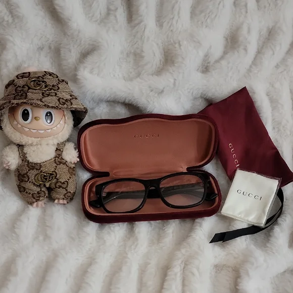 Gucci Black Red & Green RX Glasses‎