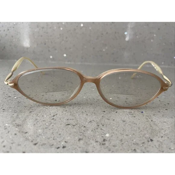 Nine West Eyeglasses Frames Only 4 5WR 130 Full Rim oval pink beige