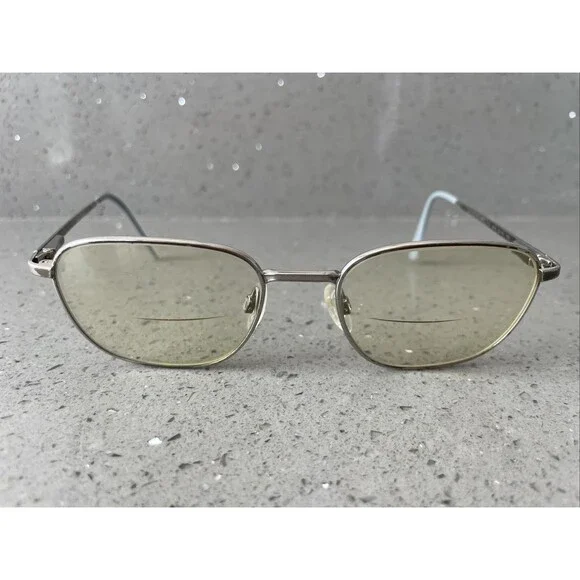 Luxottica titanium Eyeglasses Frames ONLY 1009 4014 52-19-135 silver full rim