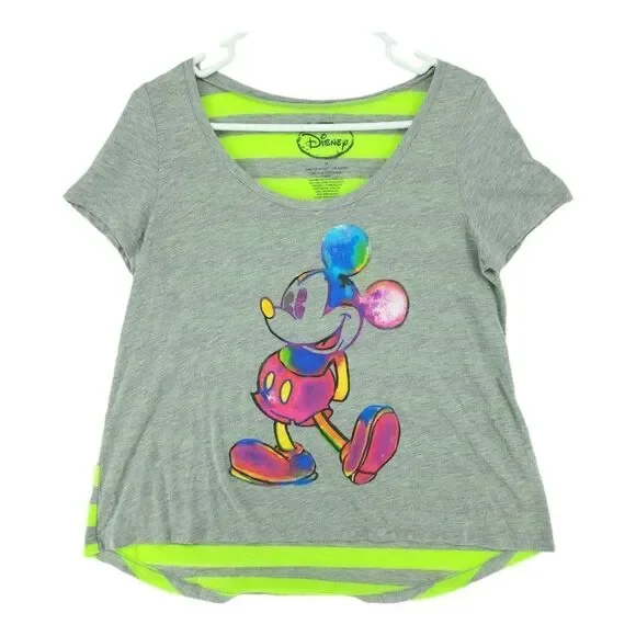 Disney Medium Mickey Mouse Neon Stripe Tunic