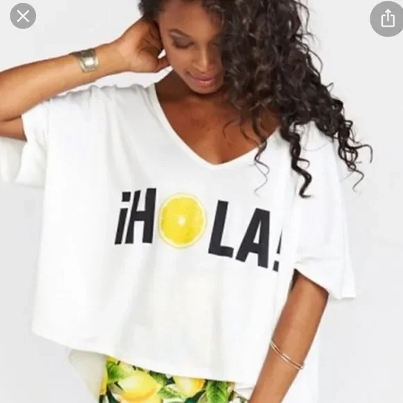 COPY - Show Me Your Mumu Hola! Billy Bob Chop Top
