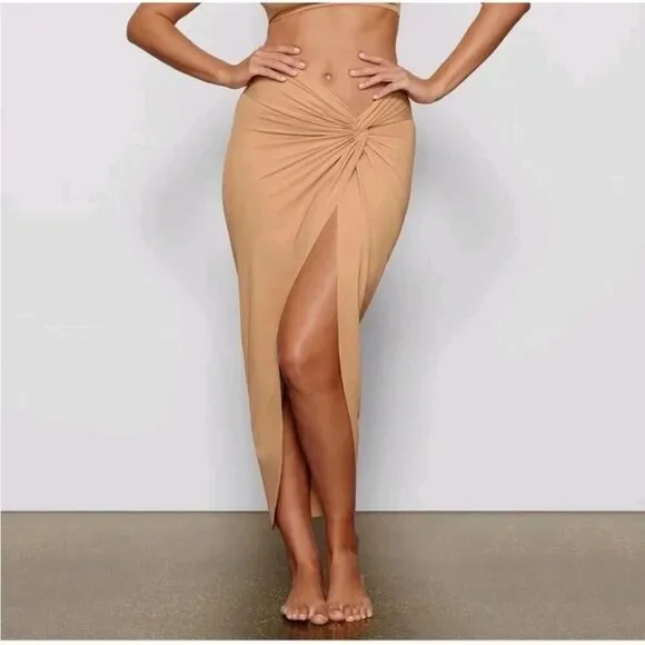Skims signature swim sarong skirt, M