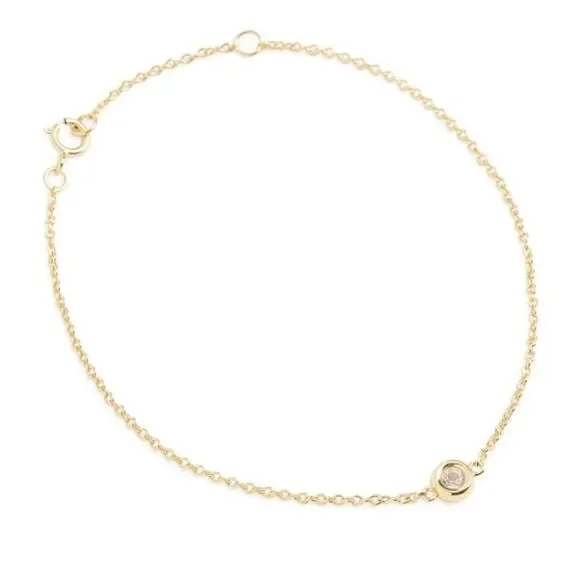 Marrin Costello 14K Gold Plated Topaz Thin Bracelet