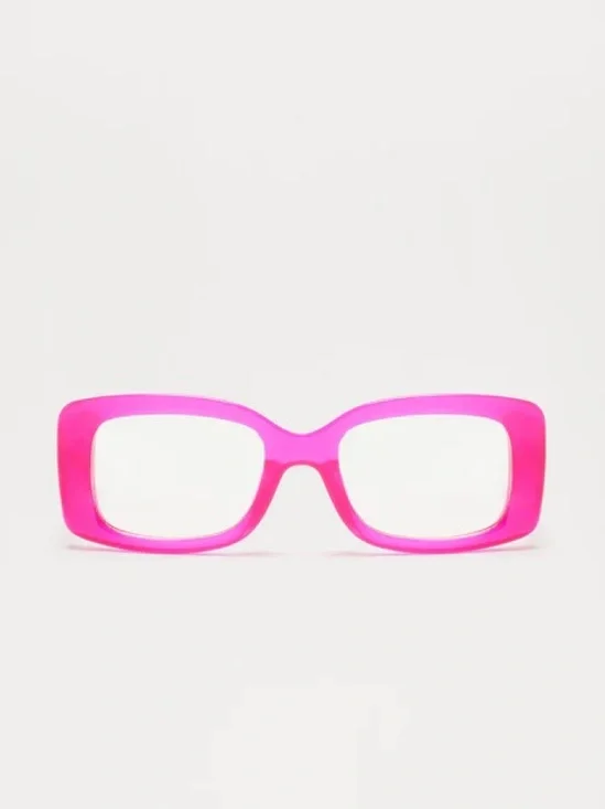 •Obsessed• Hot Pink Blue Light Glasses | Y2K Square Frame Fashion Eyewear
