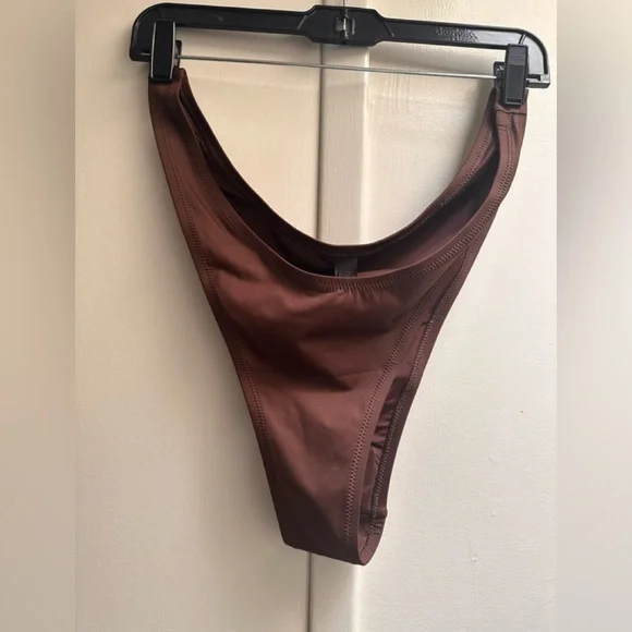 SKIMS High Cut Bikini Bottoms 2X Cocoa Cheeky Swim NWT