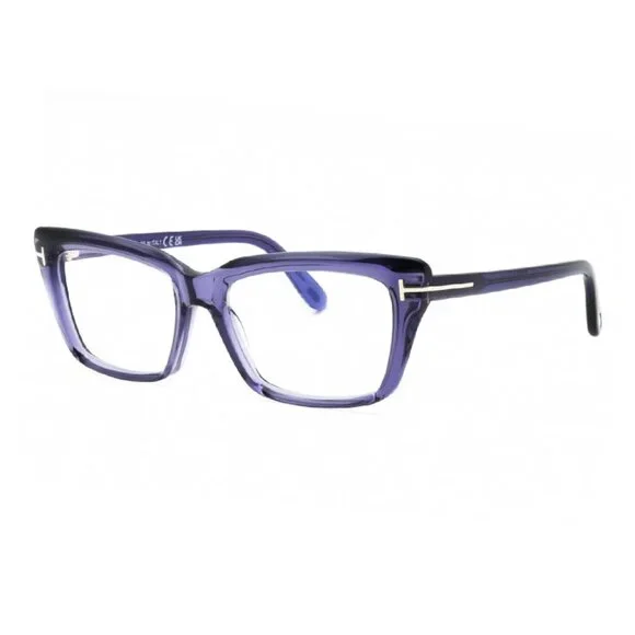 NEW TOM FORD EYEGLASSES VIOLET WOMEN SQUARE EYEWEAR