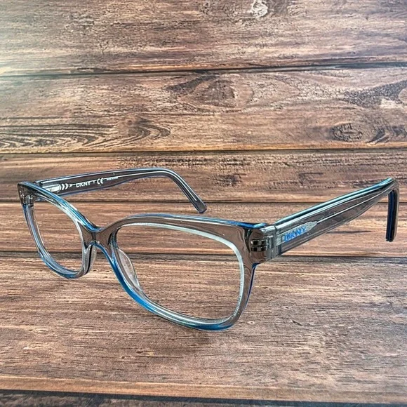 DKNY DY 4639 3457 Grey Blue Translucent Cat‎ Eye Eyeglasses Frames 51-16-140