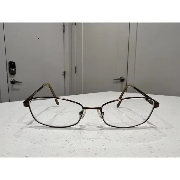 Adensco Eyeglasses Frame Ad227‎ 09q Woman’s Bronze 52-17-135 Frames Only