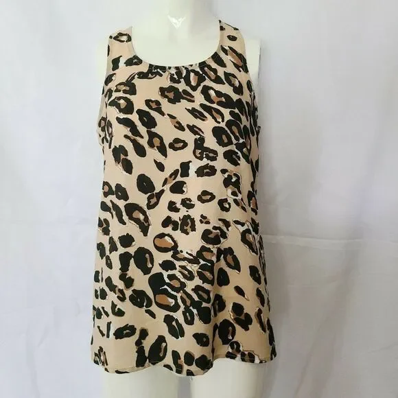 Annabella Animal Print Leopard Full Zip back S - Leopard Cheetah Mob‎ Wife