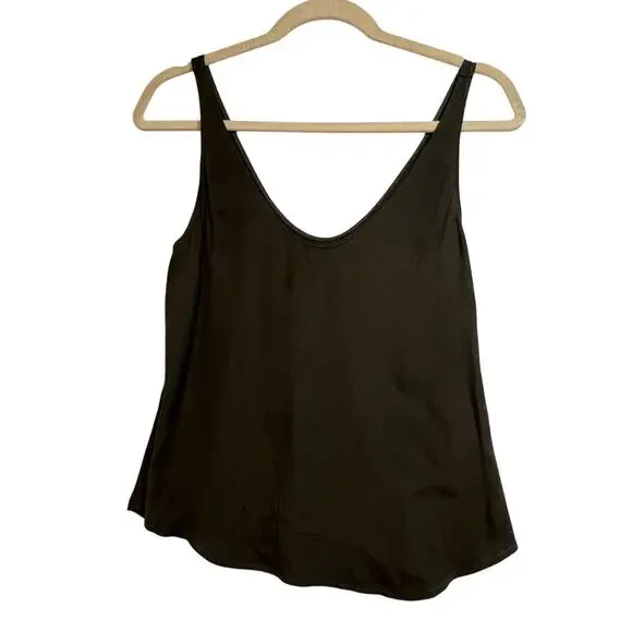 REFORMATION Tank Blouse Womens Size‎ XS Dark Green Round Neck