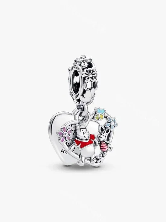 Disney Winnie the Pooh & Piglet Double Dangle Charm
