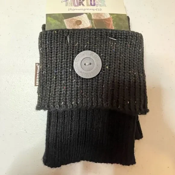 The Original Muk Luks. Black with colored speckles.