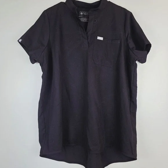 Figs Scrub Uniform Shirt Sz Large Adult Shirt‎ Sleeve Casual Work. D108