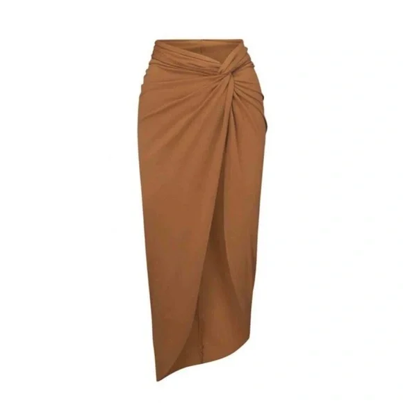 Skims Saragon swim ocher skirt NWT