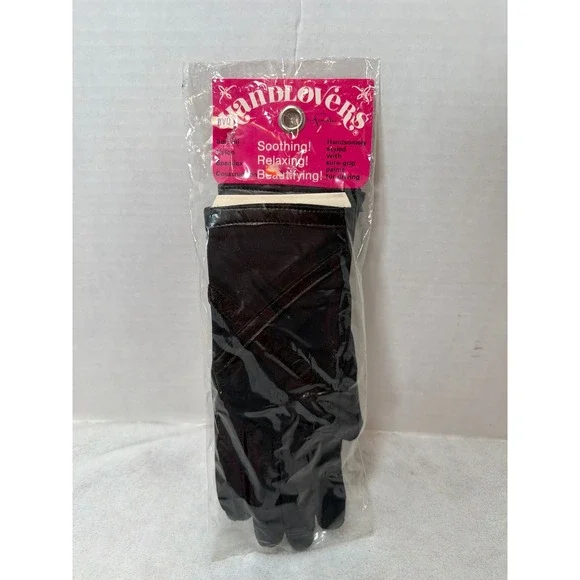 NOS VTG 70s Finale Handlovers Driving Gloves Women One Size Black Nylon Spandex