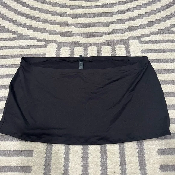 SKIMS SWIM Micro‎ Mini SKIRT sz 3X CU-SKT-2845 Onyx NWT