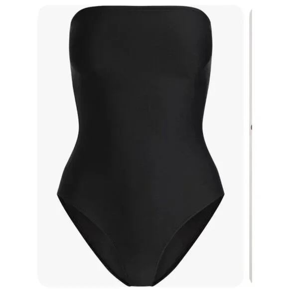 SIGNATURE SWIM STRAPLESS ONE PIECE Onyx Small