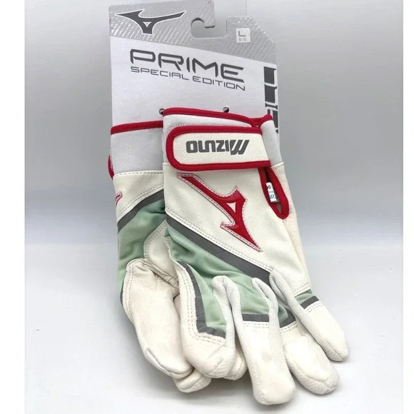 Mizuno Prime Special Edition Softball Batting‎ Gloves Leather Palm Large
