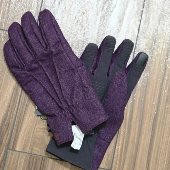 LululemonNWT‎ City Keeper Gloves Purple Primaloft Women's Size L XL NEW
