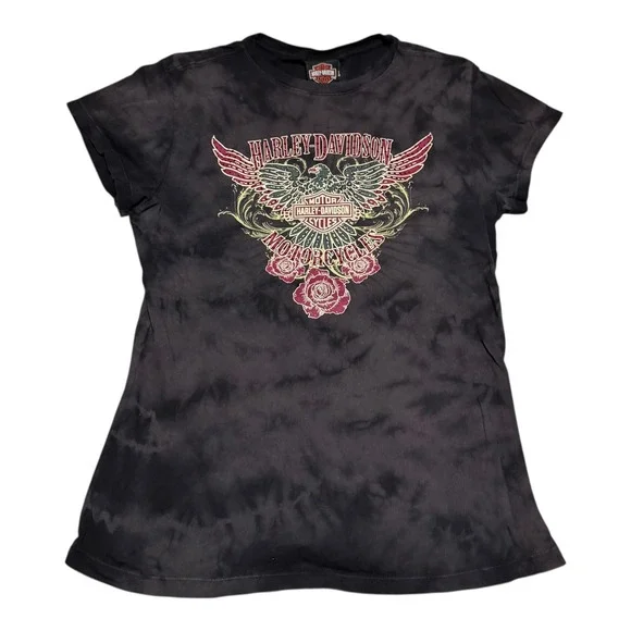 2009 Harley Davidson Shallotte North Carolina‎ Rhinestone Shirt Women's Small