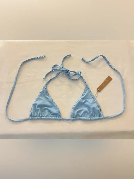 SKIMS RHINESTONE TRIANGLE BIKINI TOP