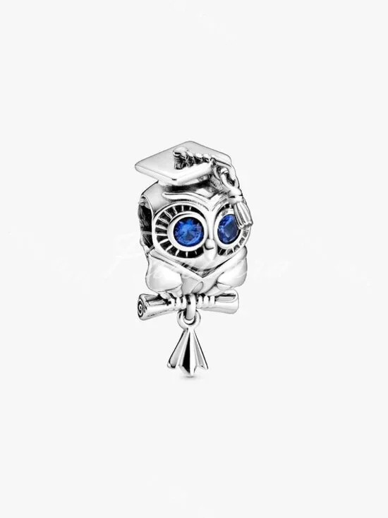 Pandora Wise Owl Graduation Charm