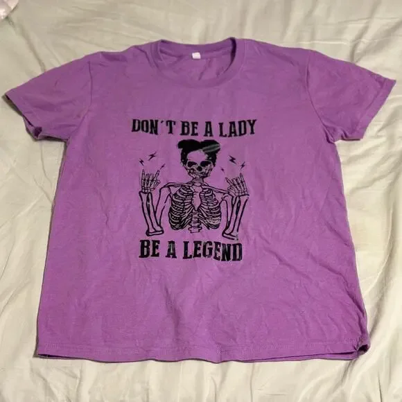 Lavender Grraphic Tee Size Medium