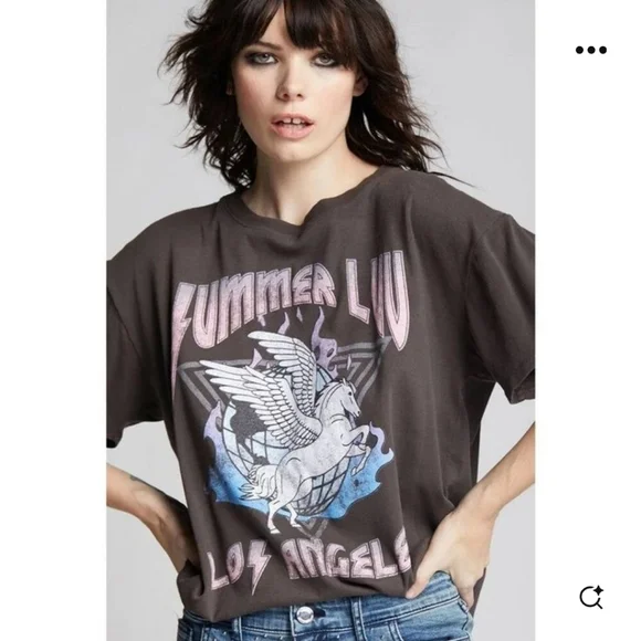 New Recycled Karma Summer Luv Los Angeles Band Tee