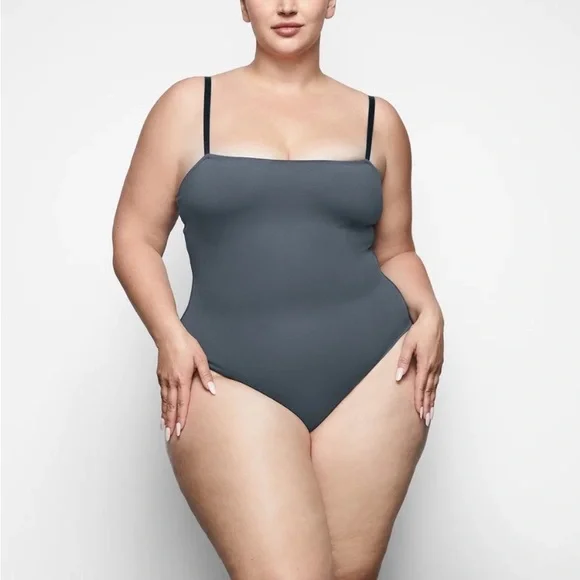 NEW!! SKIMS SHAPING SWIM CAMI ONE PIECE ~ Gunmetal